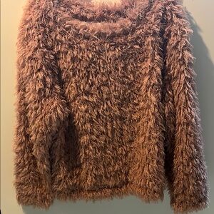 Fuzzy Pink Sweater NWT Size Large
